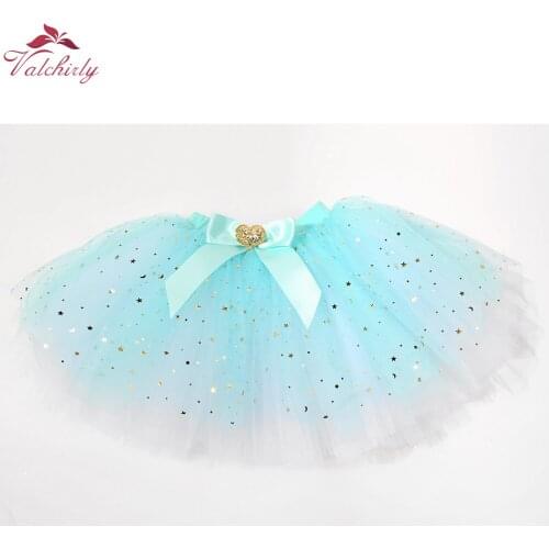 Girls Ballet Skirt Children Sparkle Tulle Skirt Ballet Rainbow Tutu Skate Skirt Ballerina юбка Dance Wear