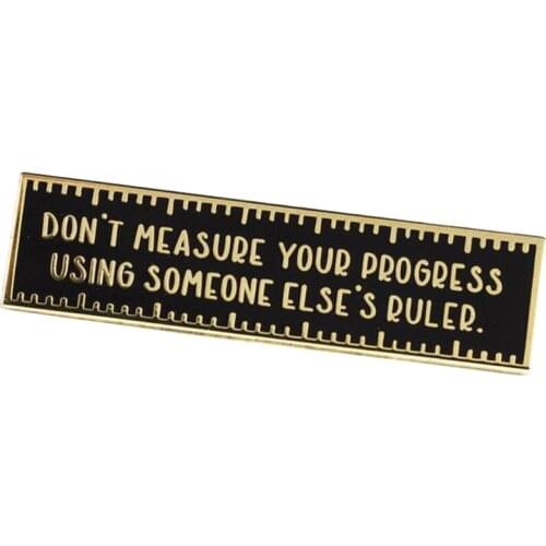 Progress Ruler Enamel Pin