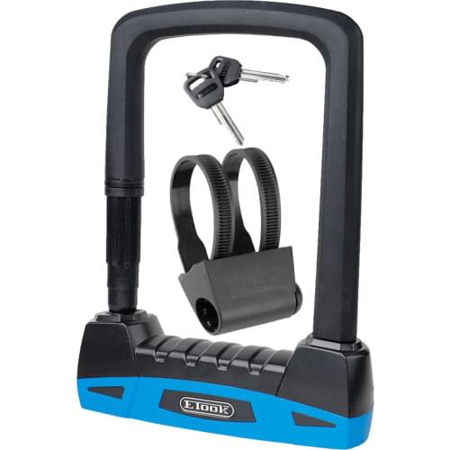 Etook ET-500 U-shaped Lock with Mount Bracket Cut Resistant Bicycle Motorcycle E-Bike Safety Device S L Multi Colors