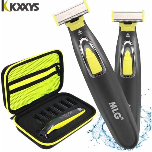 One Blade Hybrid Electric Trimmer Razor Shaver Waterproof Washable Beard Grooming Body Hair Groomer for Men and Women