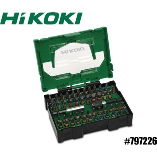 HIKOKI Slotted Phillips Spline Bit (60PCS) Multi-function Screwdriver Bit Set 797226