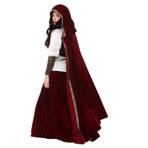 Good Quality Fantasia Little Red Riding Hood Costume Deluxe Halloween Party Outfit Storybook Fairy Tale Cosplay Fancy Dress