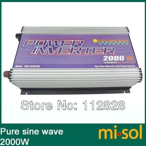 2000W Inverter 24V/120V/60Hz, PURE SINE WAVE, for solar system, for photovoltaic