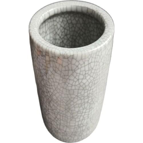 Chinese Old Porcelain Cracked Glazed Porcelain Pen Container