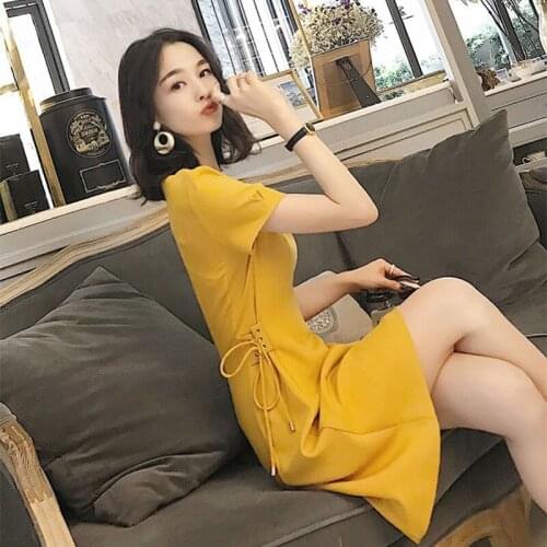 KK LUFAINA Solid Summer Dresses