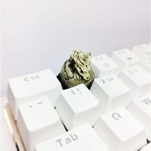 Bone Dragon Resin Artisan Keycaps for MX Switch Mechanical Keyboard Keycaps Personality Design Creativity Backlight Keycap