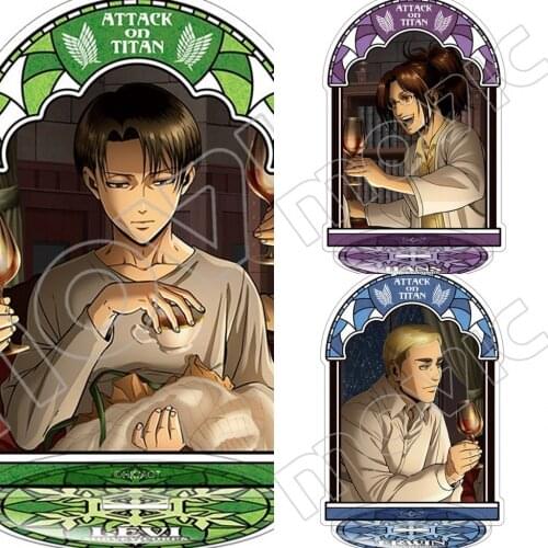 Anime Attack on Titan Hanji Zoe Rival Ackerman Erwin Smith Acrylic Stand Figure Display Model Plate Decor Collection Toy Gifts