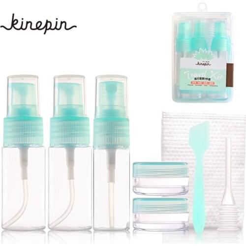 8pcs Cosmetics Container Set Pro Travel Set with Storage Box Cosmetic Spray Bottle Points Bottling Jar Face Cream Box