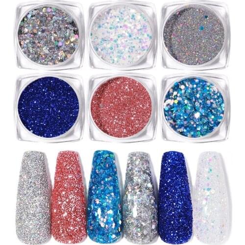 Manicure Luminous Powder Set DIY Fluorescent Powder Party Halloween Decoration Nail Art TN