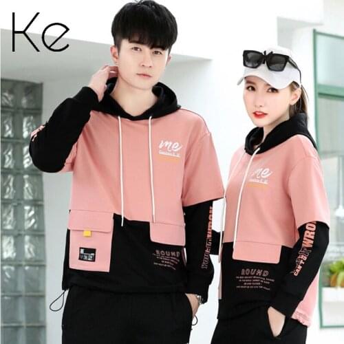 KE New 2021 autumn sports suit hoodie mens spring autumn casual clothes sportswear women sweater two-piece suit sports set men