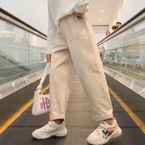 Autumn Cotton Pants for Girls Korean Casual Trousers Kids Loose Spring Elastic Waist Pants Teenage Girls Clothing 12 14 Year