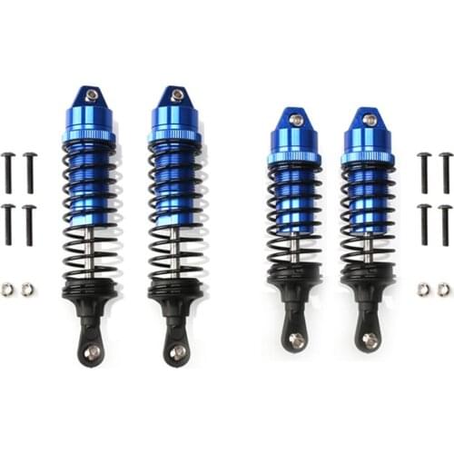 4pcs Front Rear 4WD Aluminum Damper Shock Absorber 1/10 For Traxxas Slash 4x4 Stampede 4x4 Rustler 4x4 VXL Rally 4