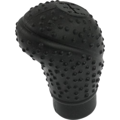 Anti-slip car truck silicone flexible shifter knob cover black