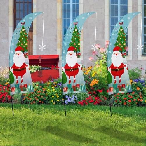 Christmas theme banner curtain banner Festival party home decoration