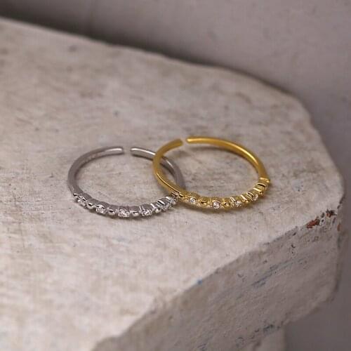 100% pure 925 sterling silver micro pave cz thin engagement band eternity ring silver stackable ring