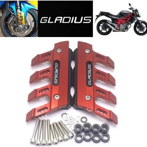 FoR SFV650 GLADIUS Universal Motorcycle Mudguard Side Protection Mount Shock Absorber Front Fender Cover Anti-fall Slider