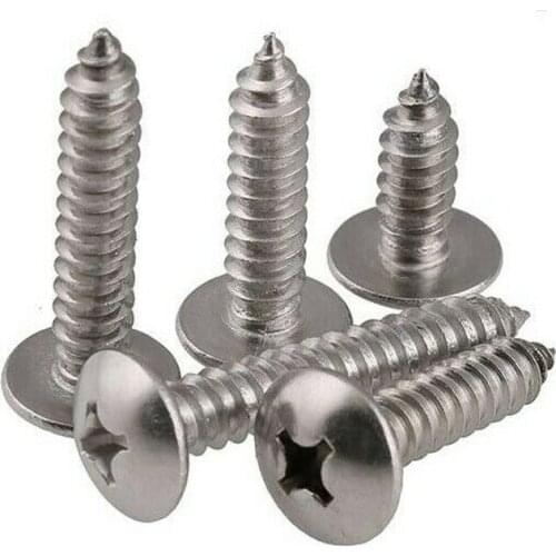 M3M5 national standard 201 stainless steel cross flat head tapping screws