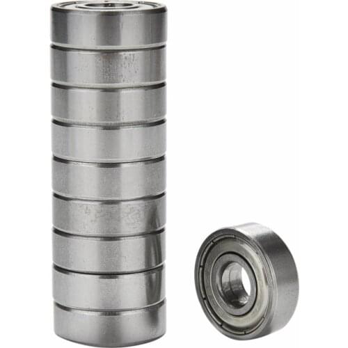 10PCS Hot Silver Bearings ABEC 7 608ZZ Skateboard Stainless Steel Bearings Roller Scooter Ball Bearings Skate Skateboard Wheels