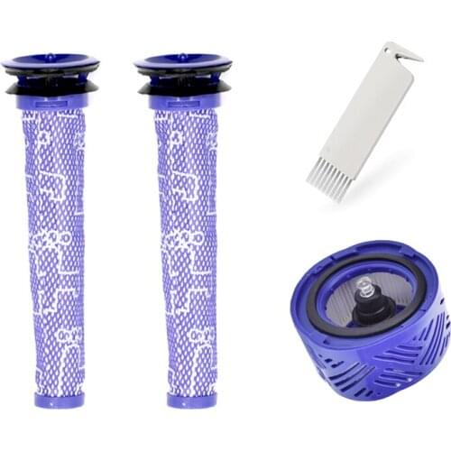 2 Pre-Filter + 1 Post-Filter for Dyson V6 Absolute Cordless Vacuum Cleaner Accessories Part 965661-01 966741-01 HEPA Air Filter