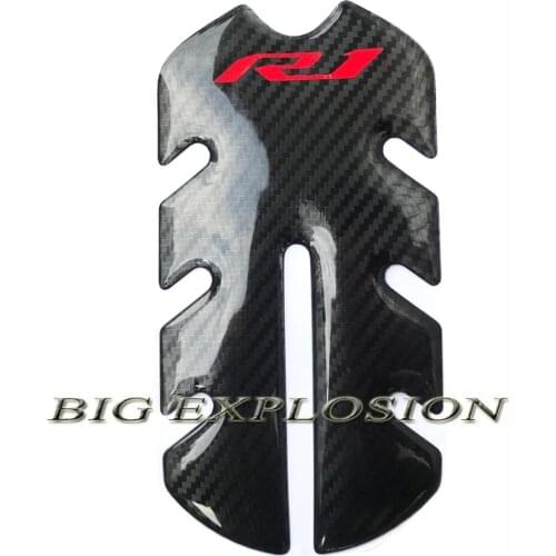 3D Motorcycle Front Tank Pad Protector Carbon fiber stickers decals Case for Yamaha YZF-R1 R1 2015 2016 2017