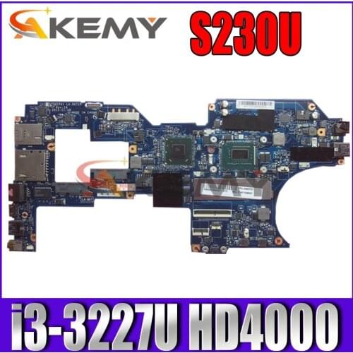 Akemy QIPA1 LA-8671P For lenovo thinkpad S230U Laptop motherboard SR0XF i3-3227U HD4000 Mainboard