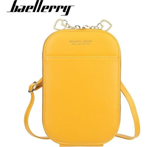 Baellerry Summer Women Wallet Shoulder Bags Cell Phone Bags for Ladies Coin Pocket Solid Purse Female Wallets carteira feminina