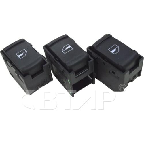 BTAP 3 PCS Passenger Side Power Window Switch ForVW Passat B5 Bora Golf MK4 3B0 959 855 B, 3B0959855B Original Equipment Quality