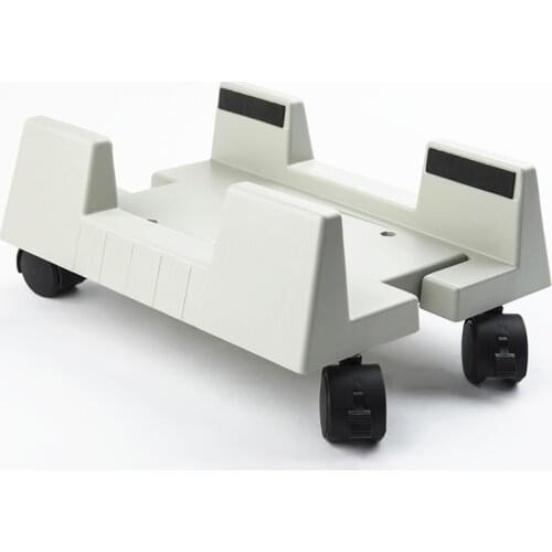 Desktop PC Case CPU Stand Holder computer tower Rolling Wheels Width Adjustable