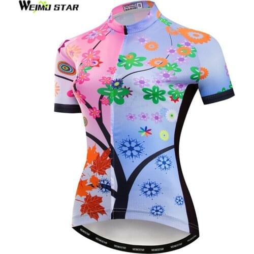 Weimostar pro team Cycling Jersey Women Summer Mountain Bike Jersey Quick Dry Bicycle Shirt Road Cycling Wear Maillot Ciclismo