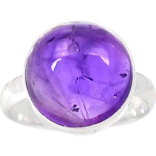 Genuine AMETHYST Ring 925 Sterling Silver Jewelry,USA Size :8.75, MHBAR3585