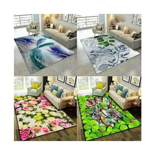Nordic Style Rug Living Room Coffee Table Blanket Chinese Pastoral Bedroom Room Carpet Bedside Rug