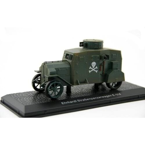 1/43 Ehrhardt Strabenpanzerwagen E-V/4 WWI Military Vehicle Green Diecast Model