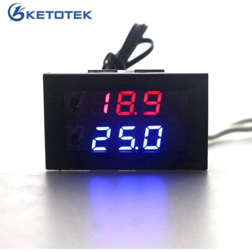 Mini Microcomputer Thermostat Regulator DC 12V 10A Digital Adjustable Temperature Controller -50-110C