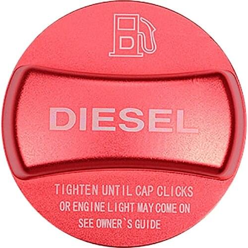 Aluminum Alloy Fuel Tank Cap Cover Trim For Bmw X1 X2 X3 X4 X5 X6 F10 F15 F16 F25 F26 F30 F34 F35 F48 F47 G30 G38(Red Diesel)
