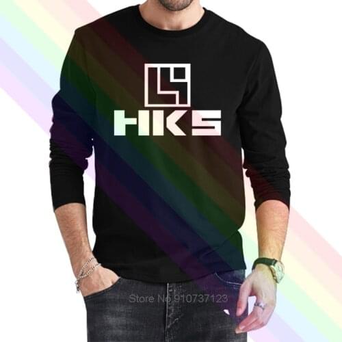 Newest 2020 Summer HKS Logo Humor T-Shirt Present 100% Cotton Tops Graphic Homme Tops Tees S-4XL