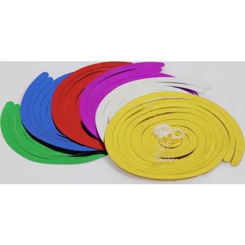 Wholesale Spiral Pendant Foil Line for Birthday Party Wedding Balloons Garland Decorations Hanging Star Happy Birthday Supplies