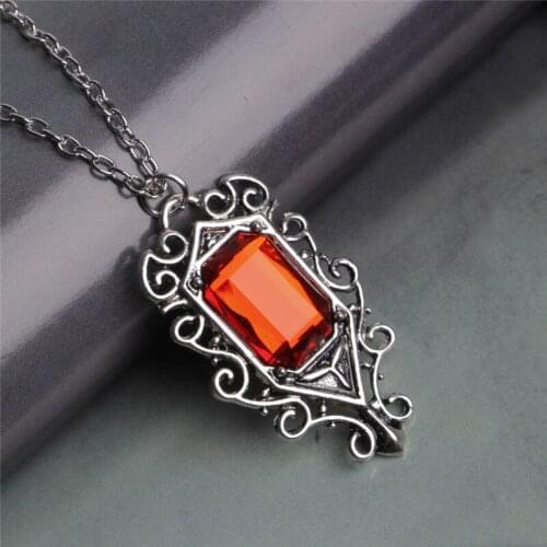 Isabelle Lightwoods Ruby Pendant Necklace The Mortal Instruments City of Bones U2JF