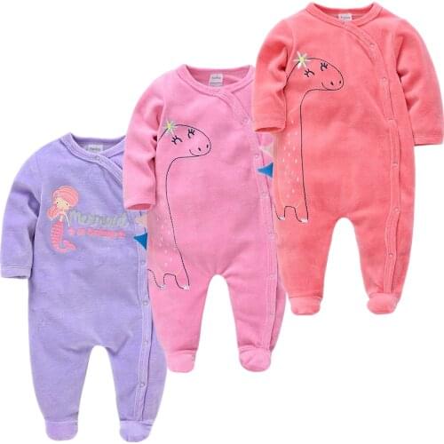 Infant Pajamas Baby Clothing Set Kids Jumpsuit Cartoon Sleepwear Autumn 3PCS Nightwear Newborn Boys Girls Animal Pajamas Set