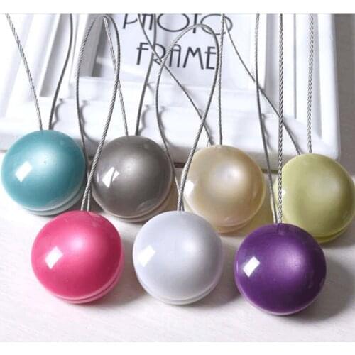 Hemispherical Ball Magnetic Curtain Buckle Holder Tieback Decor Silver Gray