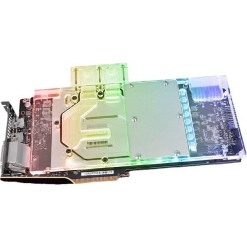 TT Transparent Graphics Card Cold Water Sprinkler V-GTX 1080ti plus Asus ROG Graphics Card Dedicated Micro-Channel