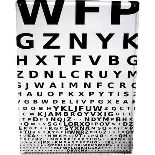 SINCE 2004 Metal Plate Retro Ophthalmologist Letters