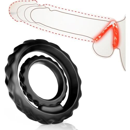 Sex Toys For Men Cock Rings Penis Massage Lock Sperm Delay Time Cockrings Ball Stretcher Testicle Bondage Sleeve Sex Product For