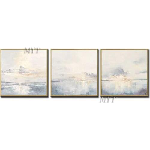 The Sun Shone On The Sea Through The White Clouds Oil Painting 100% Handpainted Modern Wall Art Home Decor Picture On Canvas