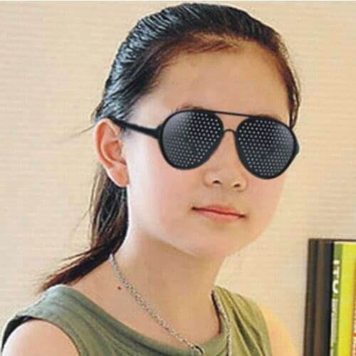 Gosear Man Woman Sunglasses Eyesight Improve Correcting Occhiali Mesh Glasses Vision Care Pinhole Eyeglasses Pin Hole Glasses
