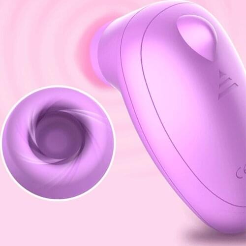 Sucking Vibrator Nipple Sucker Clitoris Masturbator G-spot Stimulator Licking Tongue Oral Sex Toys for Woman Breast Enlarge Q224