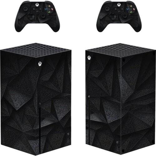Black Debris Style Xbox Series X Skin Sticker for Console & 2 Controllers Decal Vinyl Protective Skins Style 1