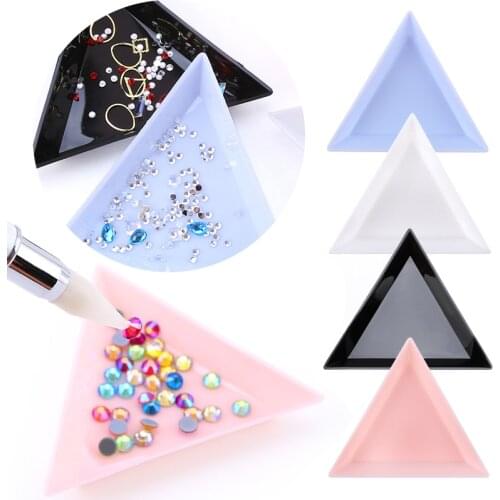 20 Pieces Storage Tray Triangle Bead Sorting Trays Container For Rhinestone Suitable For DIY Diamond Painting/Nails Art/Decorate