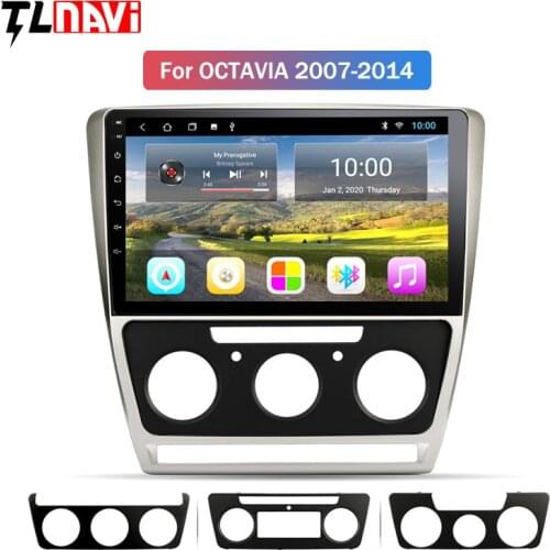 2G RAM 10.1 inch android 9 for Skoda octavia 2007-2014 full touch car dvd multimedia gps navigation system