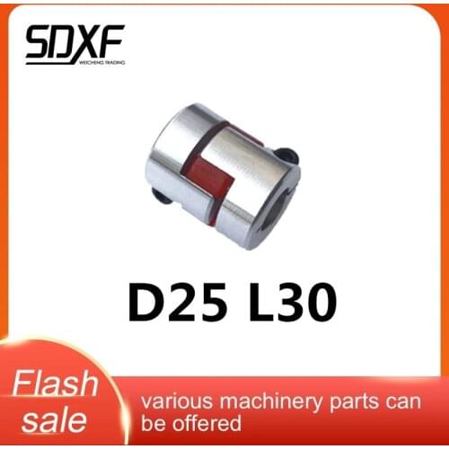 D25L30 Coupler D25 L30 three Jaw Aluminium Plum Flexible Shaft Coupling Motor Connector Flexible Coupler 5/6/6.35/8/10/12mm