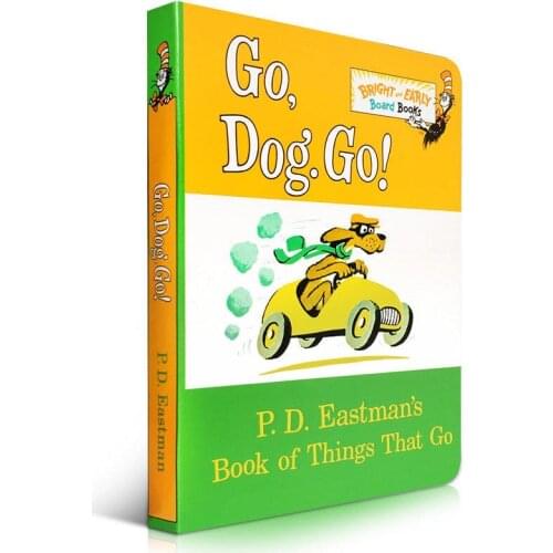 Go, Dog Go Cardboard Book Dr. Seussus Dr. Pd Eastman Book of Things That Go English Educational Toys for Children Reading Book